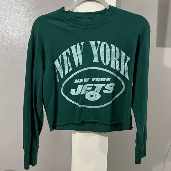 New York Jets Long Sleeve Cropped top - Picture 1 of 1